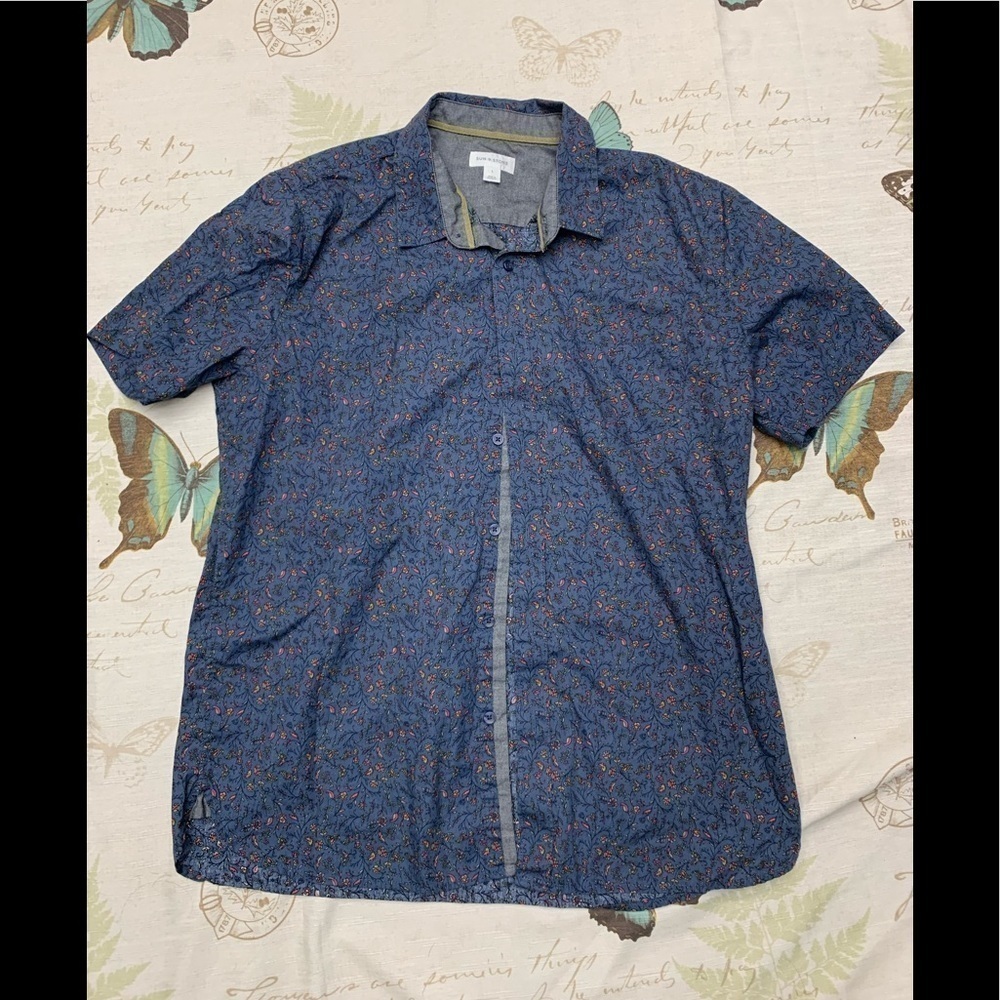 Sun + stone button down shirt